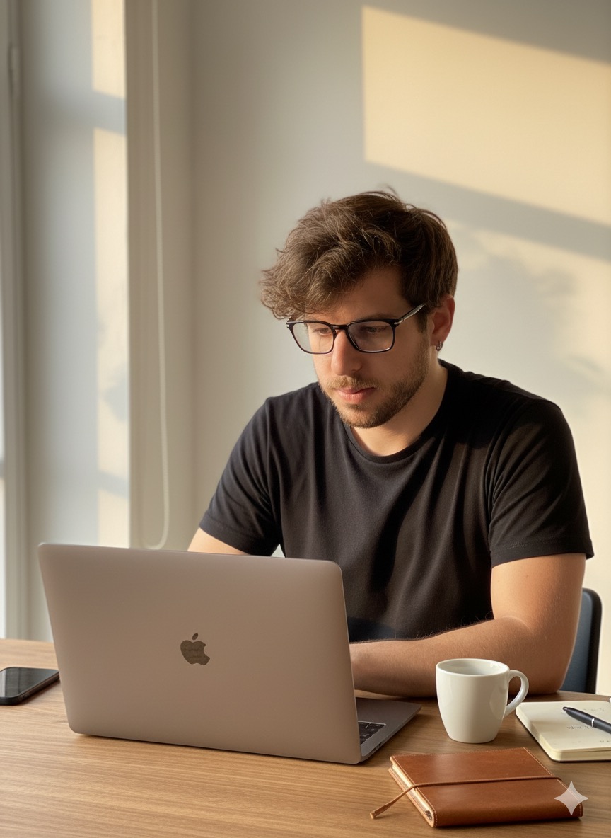 Marc Duran en sesión de trabajo